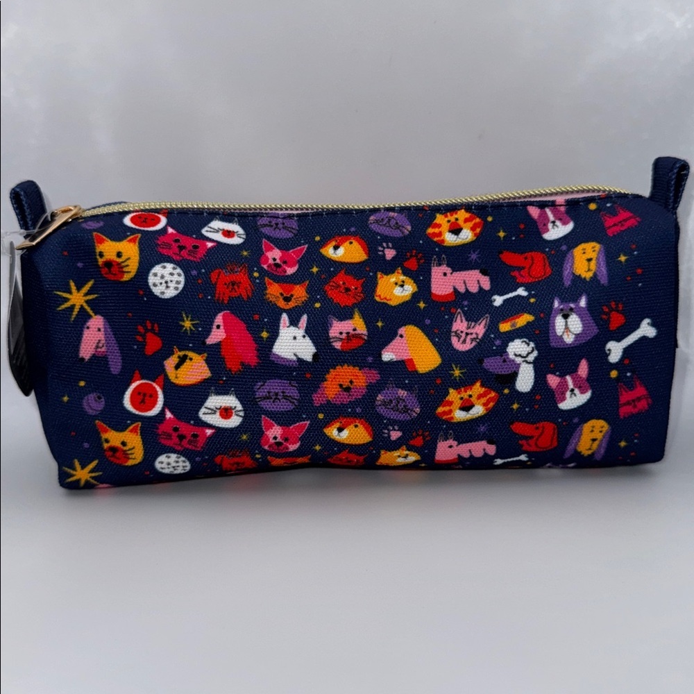 Dogs and Cats Pencil Cosmetic Case - Picture 2 of 3